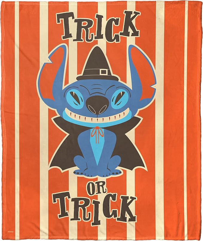 Northwest Lilo and Stitch Silk Touch Throw Blanket, 50" x 60", Trick Or Trick