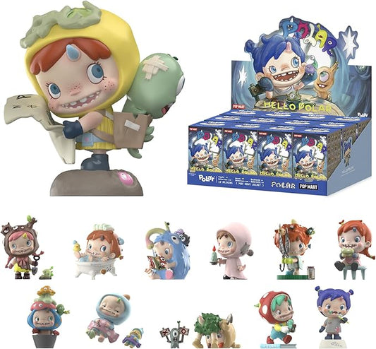 POP MART Polar - Hello Polar Season 1 Series Blind Box Figures, Random Design Action Figures Collectible Toys Home Decorations, Holiday Birthday Gifts, Whole Set