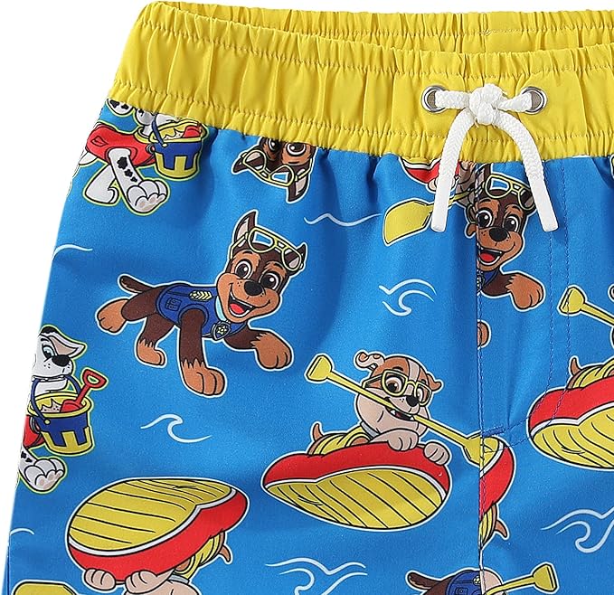 Paw Patrol Marshall Chase Rubble Boys UPF 50+ Swim Trunks Shorts Bathing Suit for Toddler and Big Kids