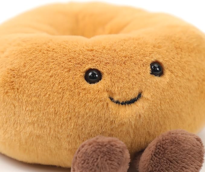 RECUR Plush Bagel Stuffed Animals,Soft Food Plush,Cute Plushie