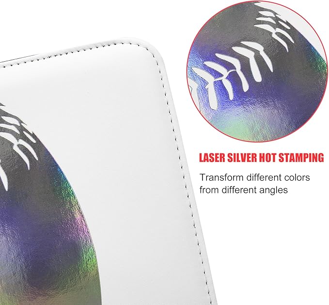 400 Pockets Baseball Card Binder, Portable Waterproof Storage Album with Removable Sleeves for Baseball Sports Cards 2025-2026 Collectors