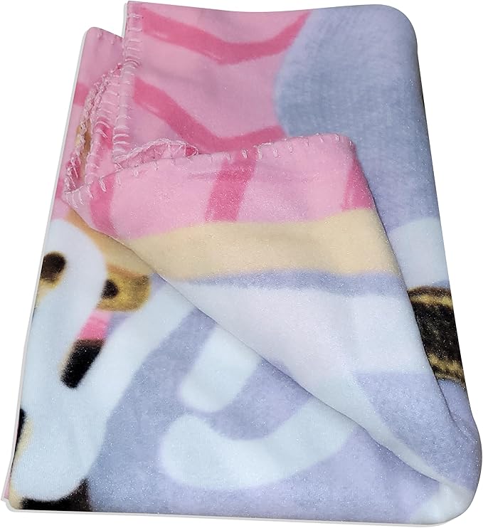 Official License Character Girls Pink Fleece Soft and Cozy Throw Blanket (40" x 60)