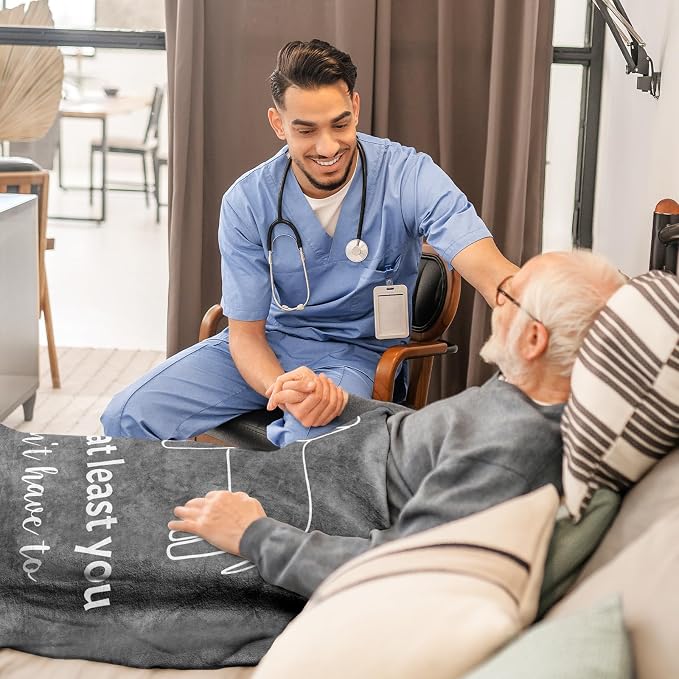 Get Well Gifts for Men/Women Throw Blanket 60" x 80", Get Well Gifts After Surgery, Gift for Recovery After Surgery, Feel Better/After Surgery/Surgery Recovery/Thinking of You/Get Well Soon Gift