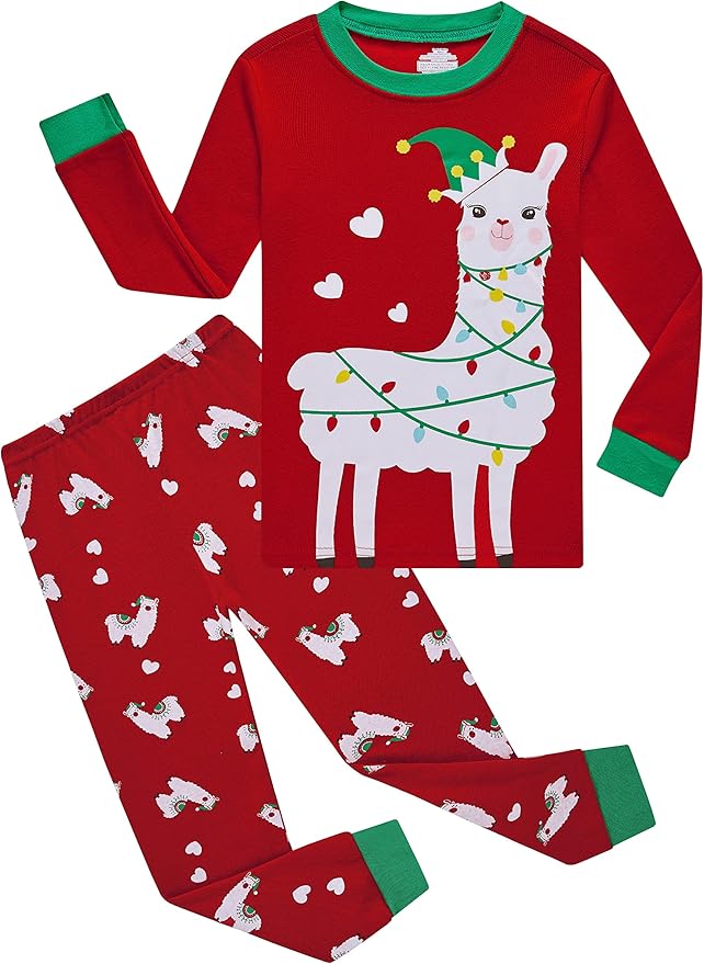 Family Feeling Kids & Toddler Girls Boys Pajamas 2 Piece Pjs Set 100% Cotton Sleepwear