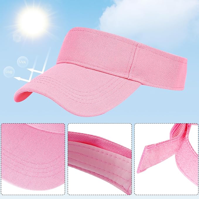 Marrywindix 1 Piece of Sport Wear Athletic Visor Sun Sports Visor Hat Visor Adjustable Cap for Women and Men