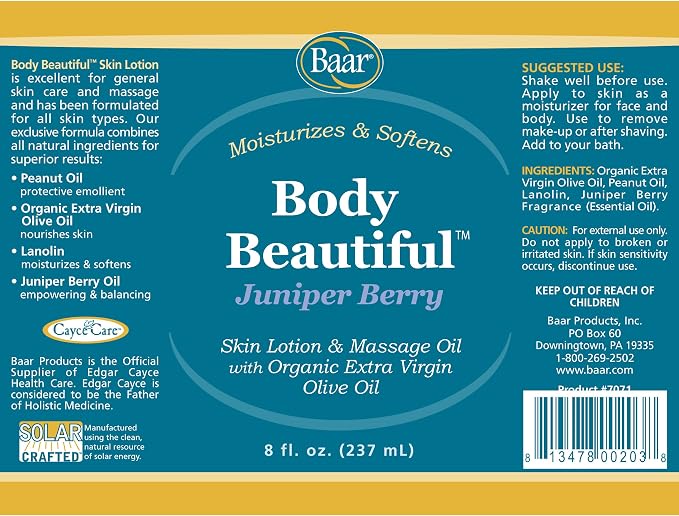 Body Beautiful with Juniper Berry Massage Oil