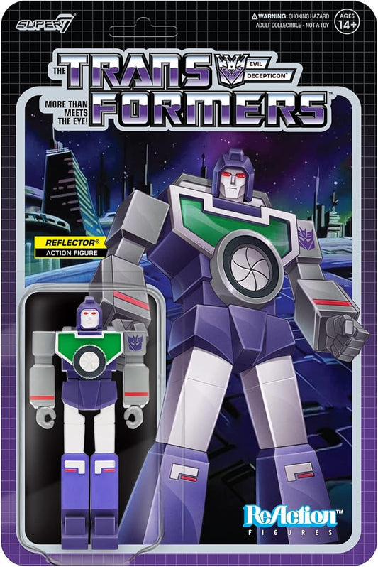 Super7 Transformers Reflector - 3.75" Transformers Action Figure Classic Cartoon Collectibles and Retro Toys