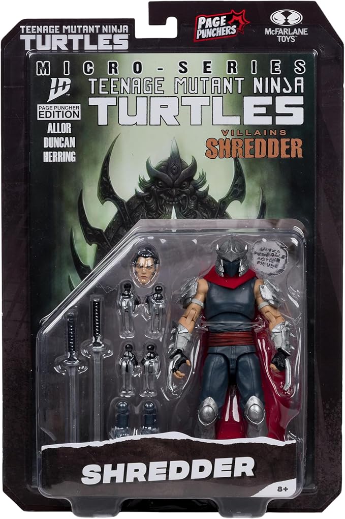 McFarlane Toys-Teenage Mutant Ninja Turtles (Page Punchers) Shredder 5in Action Figure with Comic