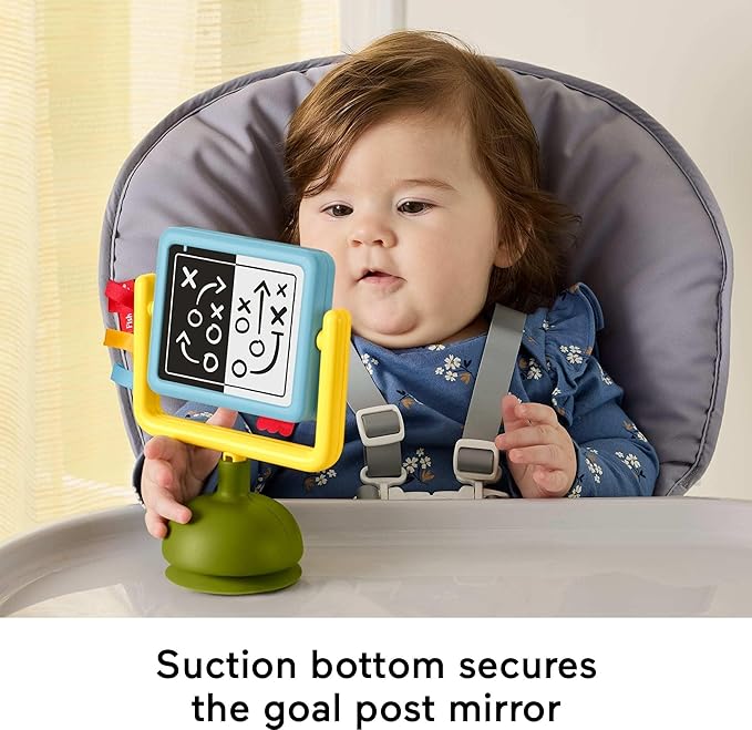Fisher-Price Baby Toys Mini Me Moments Tiny Tailgater Set, 6 Sports-Themed Sensory Activities for Newborns Ages 3+ Months