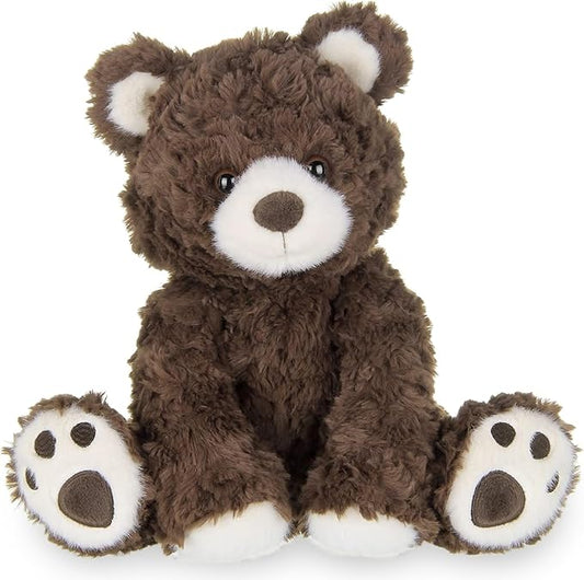 Bearington Collection Bear Stuffed Animal Plush - 10.5 in - Ultra-Soft & Weighted Teddy Bear with Bean Bag Bottom - Stuffed Animals for Adults & Kids