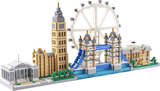 London Skyline Architecture Miniature Building Block Set, Architecture Series Model Toy, Present for Adults and Children (3430 Pieces)