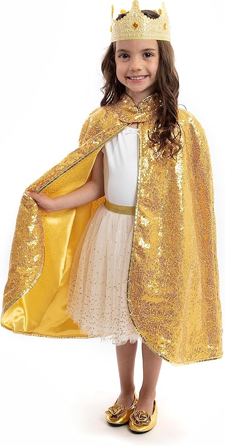 Little Adventures Shimmer Cloak Costume Dressup Ages 3-8 Machine Washable Child Pretend Play& Party Dress Up with No Glitter