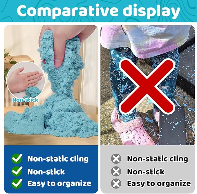 Kaelinda Axolotl Sensory Bin for Kids - Axolotl Toys Sand Sensory Bin with Lid, Art and Craft Axolotl Gifts Sensory Bin Sand for Kids Boys Girls 3-4 5-8 8-12 Birthday Christmas Gifts