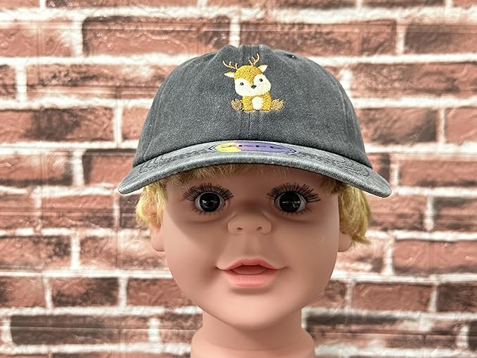 Embroidered Animal Baseball Hats for Boy and Girl