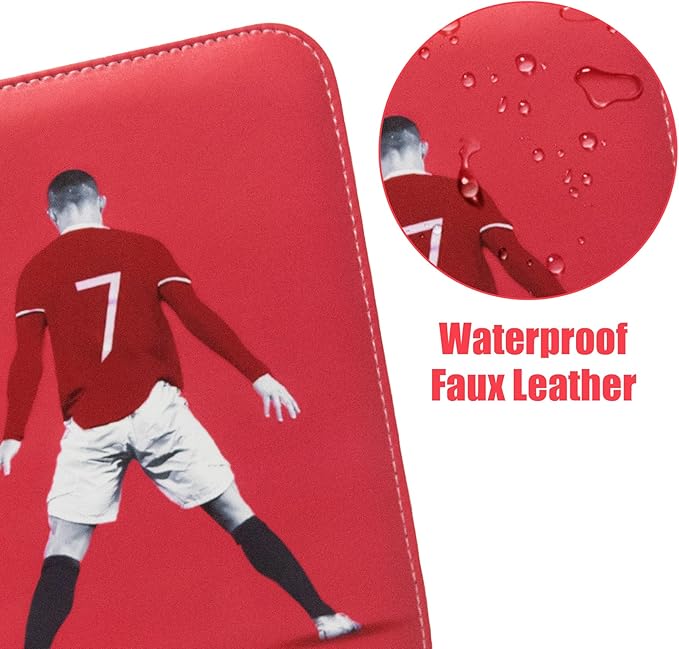 Soccer Card Binder 400 Pockets for Soccer Trading Cards Collectors,Portable Waterproof Card Storage Book with Removable Clear Sleeves,Compatible with Soccer Cards 2025-26