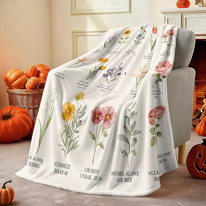 COMFAR Christian Gifts for Women Faith, Inspirational/Religious/Spiritual Gifts for Adults, Soft Throw Blankets for Women/Men, Personalized Blankets for Adults 40"x 50"