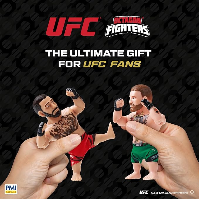 UFC 4.5-Inch Articulated Action Figure – Conor McGregor with Accessories | Official UFC Collectible by PMI | 1 Pack Window Box | 4 Fighters to Collect