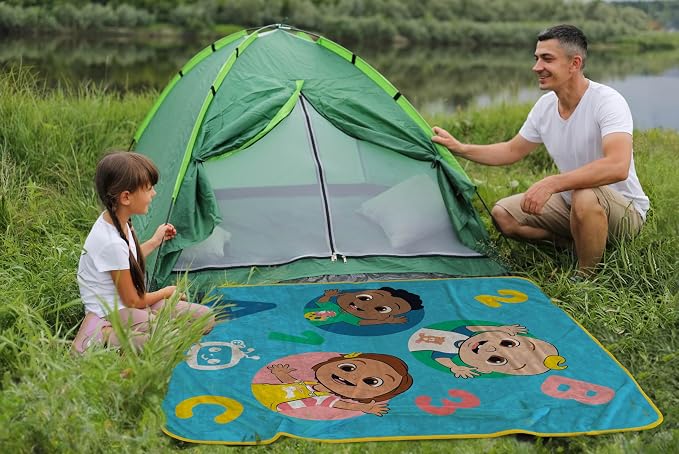 CoComelon Toddler Blanket 40x50 Super Soft Cozy Plush Kids Travel Throw