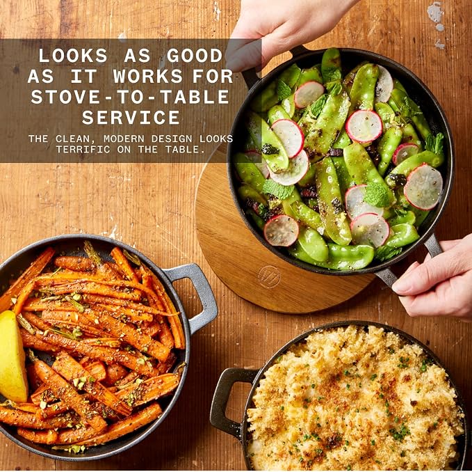 Milk Street 7.5-Inch Everyday Pan with Trivet – Versatile, Pre-Seasoned Nonstick Cookware for Stovetop to Table