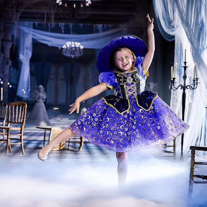 DISNEY STORE Official Halloween Costumes for Girls - Disney Halloween Costumes for kids - Dress up Clothes for Pretend Play