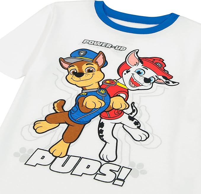 Nickelodeon Boys' Paw Patrol 6-piece Snug-fit Cotton Pajama Set, Soft & Cute for Kids