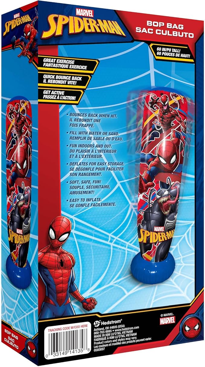 Marvel Spider Man 60" Bop Bag, Red