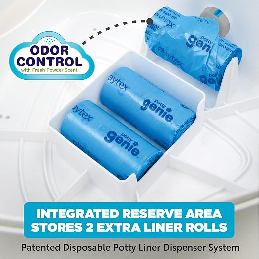 Playtex Baby Potty Genie Liner Refills, Blue, 4-Roll Set