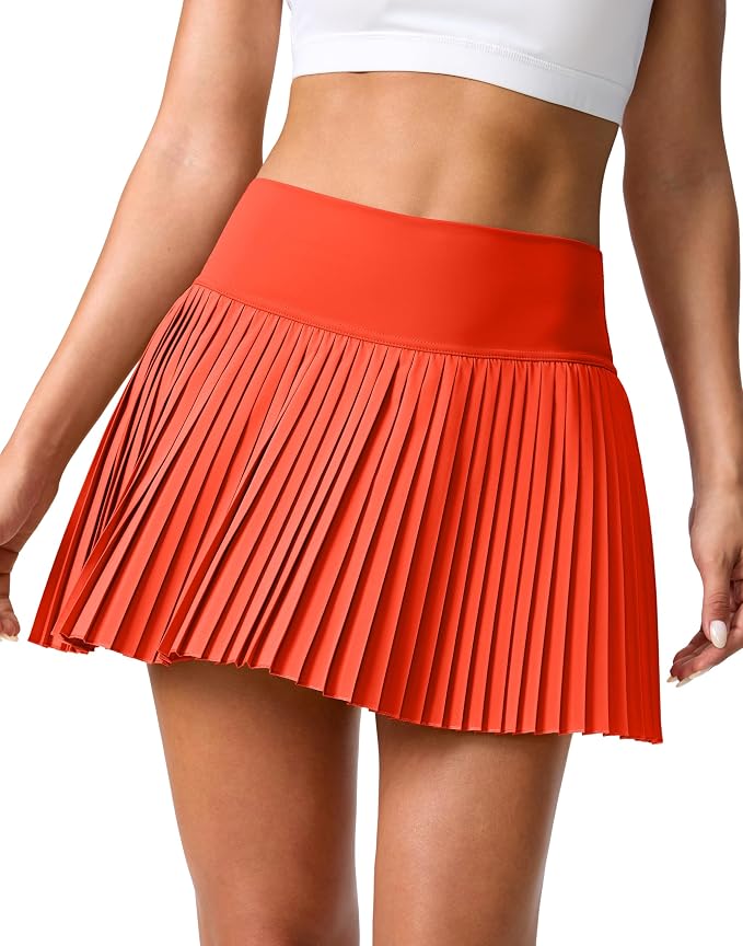 Pleated Tennis Skirt for Women with Pockets Shorts Women's High Waisted Lightweight Athletic Golf Skorts Skirts