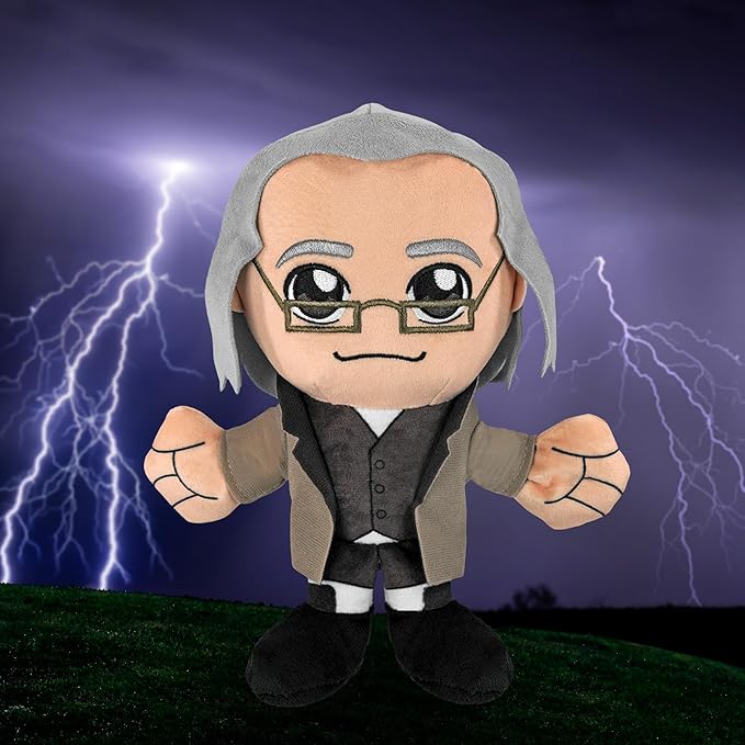 Bleacher Creatures Benjamin Franklin 8" Kuricha Plush - Soft Chibi Inspired Toy