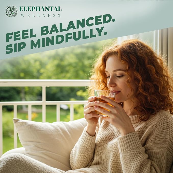 Elephantal Wellness Digestion Herbal Tea – Supports Healthy Digestion & Gut Comfort | Burdock Root, Ginger, Fennel, Peppermint, Turmeric & Chamomile | Caffeine-Free Loose Leaf Tea – 2oz, 20 Servings