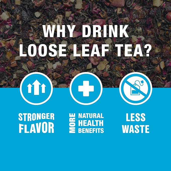 Tiesta Tea - Forever Berry Tea, Loose Leaf, Tropical Açaí White Tea, Premium Low Caffeine Tea Blend, Make Hot or Iced & Up to 50 Cups, 4 oz Refillable Tin