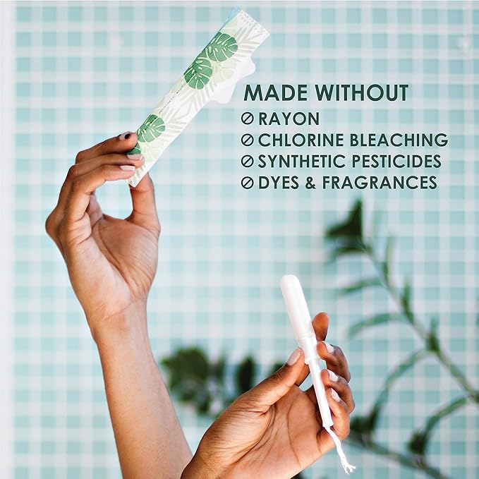 L. Cotton Tampons Regular Absorbency, Contains an Organic Cotton Core, Made Without Synthetic Pesticides, or Fragrances 84 Count (2 Packs of 42)