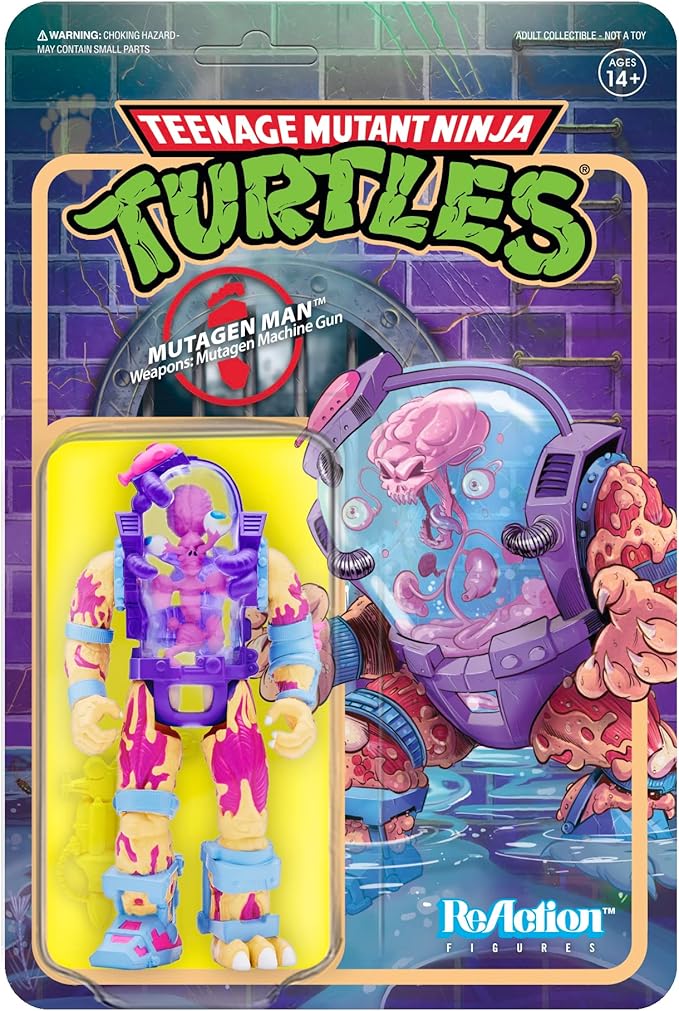 Super7 Teenage Mutant Ninja Turtles Mutagen Man 3.75 in Reaction Figure
