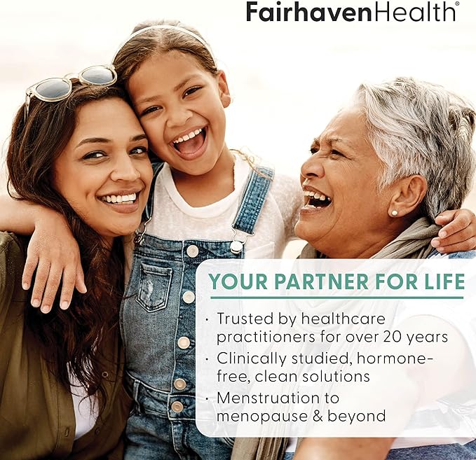 Fairhaven Health Complete Menopause Relief | Nonhormonal Menopause Symptom Relief | Relief from Hot Flashes, Night Sweats, Sleep Disturbances, & More | Gluten, Dairy, Soy Free | Non-GMO | 30 Capsules
