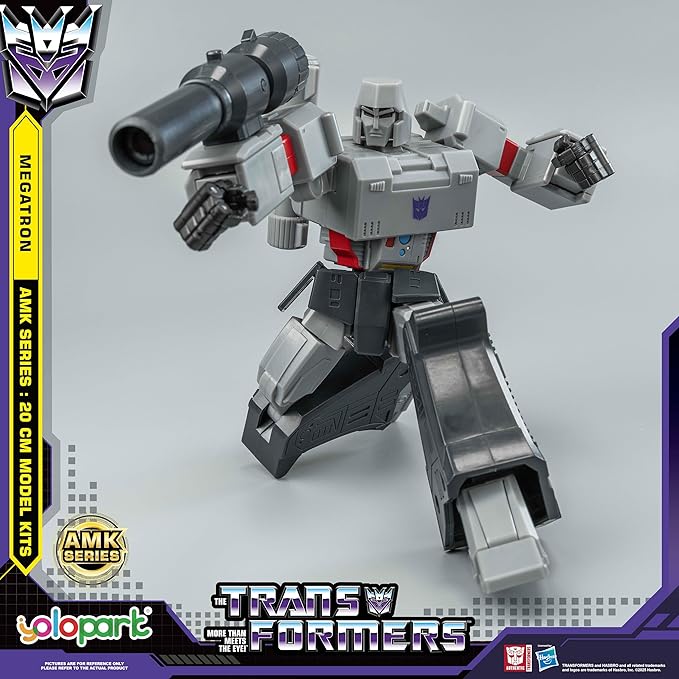 YOLOPARK Megatron Transformer Toys,AMK Series 7.87 Inch Highly Articulated Transformers G1 Action Figures with Weaponry for Adults Boys Girls,No Converting