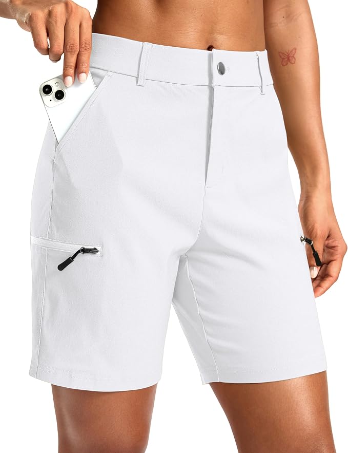 G Gradual Women's 7"/9" Hiking Cargo Shorts Quick Dry Lightweight Golf Outdoor Work Summer Travel Shorts with Pockets