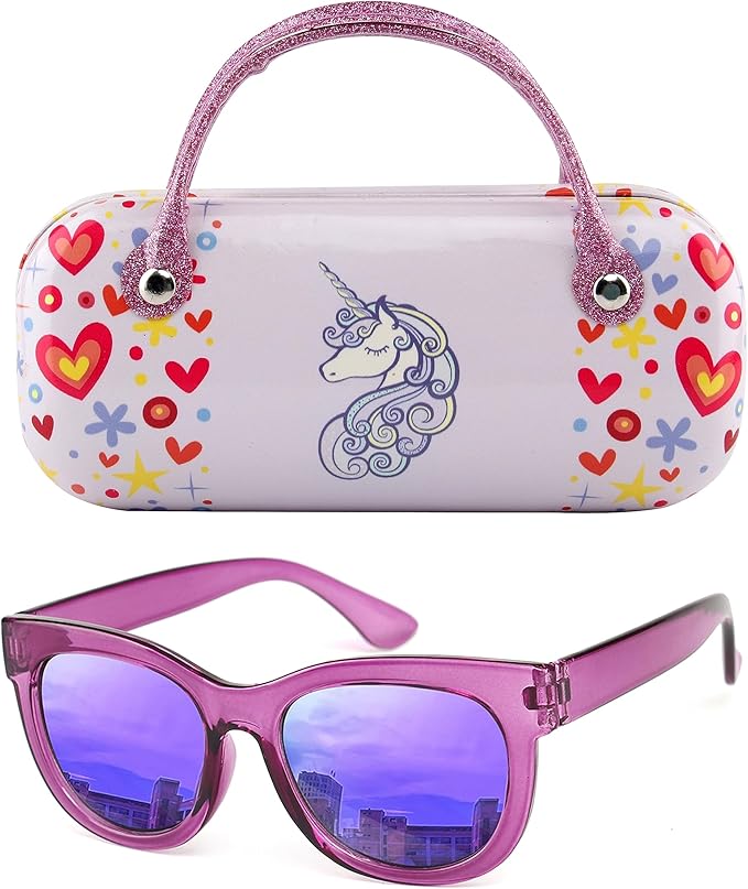 KENBO Kids Sunglasses for Girls UV Protection Toddler Sunglasses