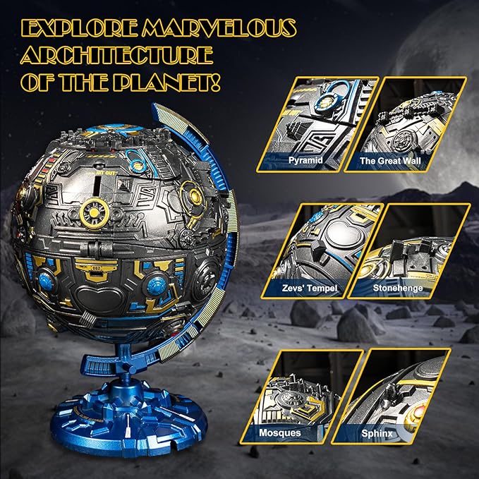 2 in 1 Transforming Toy, New Globe Transform into Robot Toys for Kids Toddler Fun Deformation Robot Action Figure Christmas Birthday Gift Toys for Boys Girls 3-8