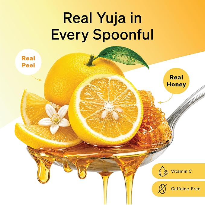 Damtuh Honey Citron Tea, Korean Yuja/Yuzu Fruit Preserve, 1.7 lb Jar – Sweet Citrus Drink Mix for Hot or Iced Beverages