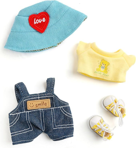Doll Clothes for 17cm Dolls Fashion Accessories for Dress Up No Doll Blue