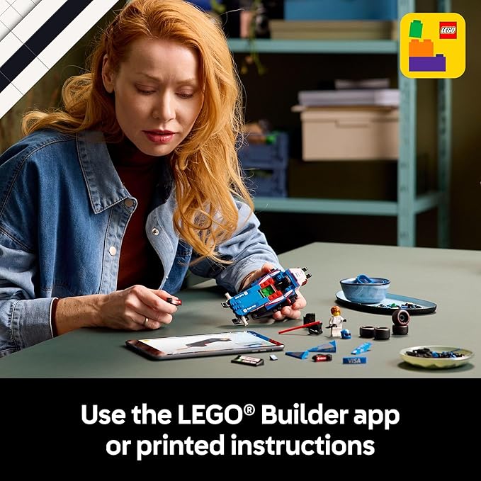 LEGO Speed Champions Visa Cash App RB VCARB 01 F1 Race Car Model Kits - Building Sets for Adults, Ages 18+ W/Realistic Features - DIY Crafts for Display - Gift Ideas for F1 Fans - 77246
