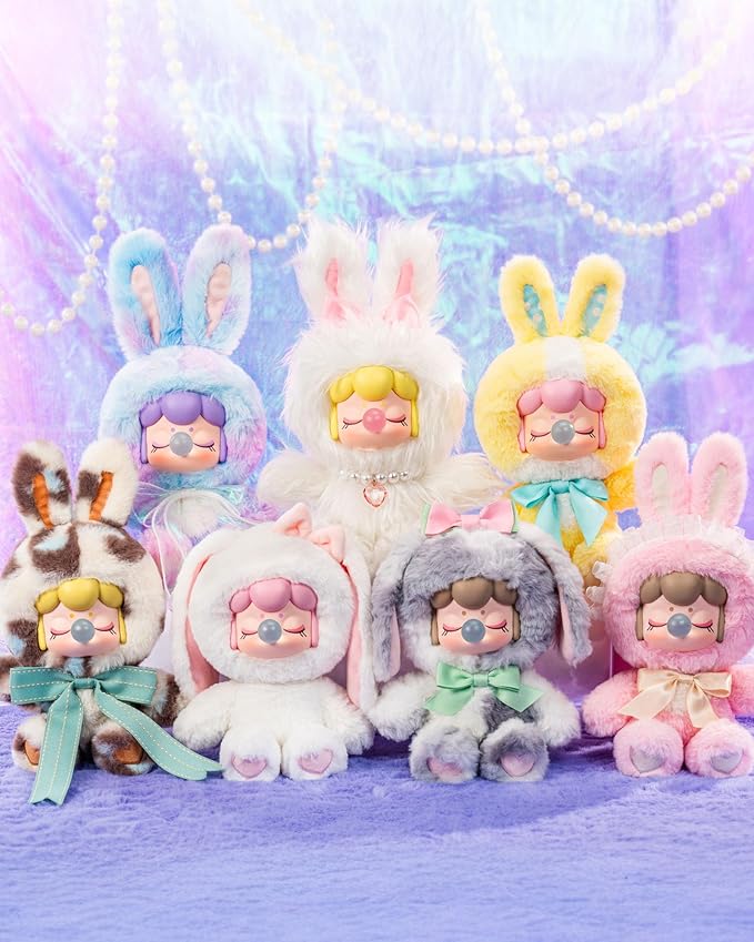 Rolife Nanci Bunny Stuffed Animal Plush Doll,8-11 Inches Cute Anime Blind Box Figures,Mystery Box Popular Soft Collectible Toy for Toddlers Baby Girls Women,Creative Christmas Birthday Gifts