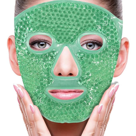 ZNÖCUETÖD Face Ice Mask Facial Ice Packs Gel Hot Cold Compress for Post Oral, Dental, Nose,Facelift Plastic Cosmetic & Laser Surgery Recovery Puffiness Swelling Dark Circles & Headaches Gift for Women