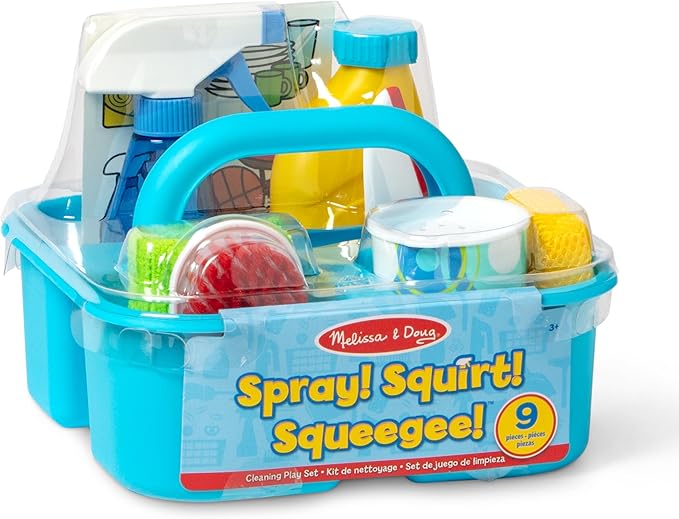 Melissa & Doug Spray, Squirt & Squeegee Play Set - Pretend Play Cleaning Set