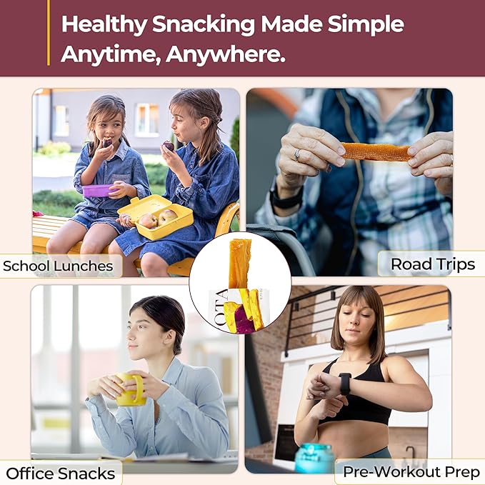 Gangwon Chewy Korean Sweet Potato Snacks, Vegan, No Sugar Added, 25 Packs | Individually wrapped 25 packs · Gluten-free · Non-GMO · Semi-dried · 100% natural vegan sweet potato snack, no sugar added
