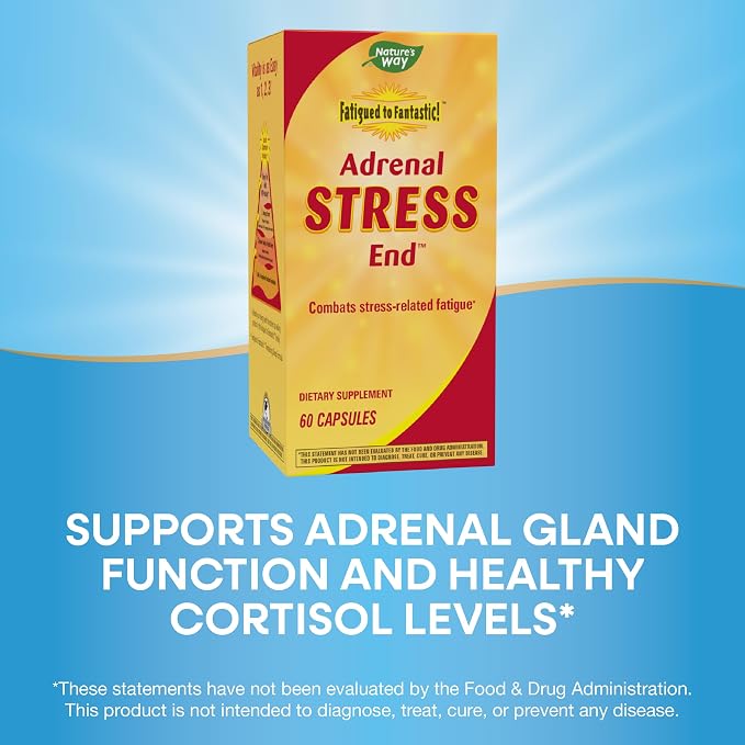 Nature's Way Fatigued to Fantastic! Adrenal Stress End, Stress-Related Fatigue Support*, 60 Count