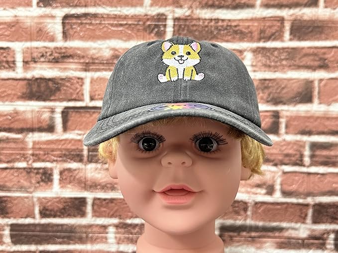 Embroidered Animal Baseball Hats for Boy and Girl