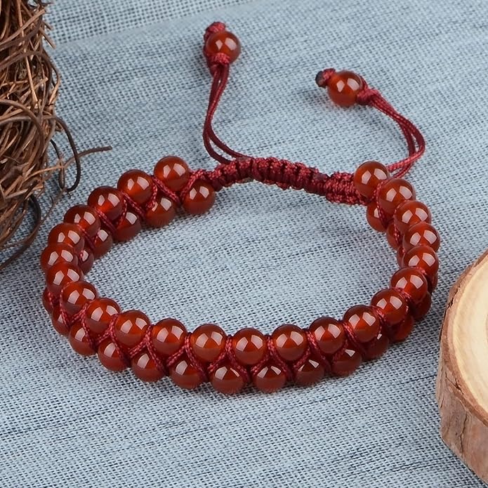 MASSIVE BEADS Double Layer Natural Chakra Healing Power Crystals Macrame Bracelet Yoga Stone Beads Gemstone Meditation Relax Anxiety Bangle for Unisex Women Men