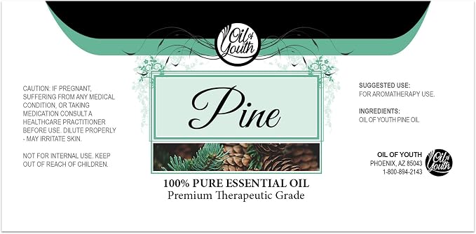 Oil of Youth Essential Oils 4oz - Pine Essential Oil - 4 Fluid Ounces