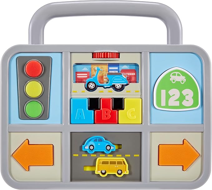 Little Tikes Learn & Play Learning Lane Activity Walker, Sit-to Stand, Walking, Sounds, Learning, Sound Effects, Gift & Travel Toy for Babies Infants Toddlers Girls Boys 9+ Months
